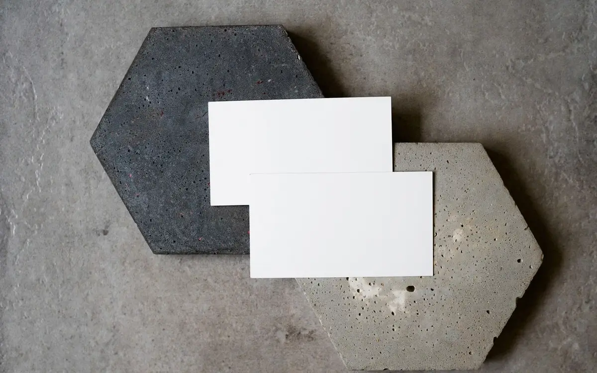 Bespoke business card template with refined detailing